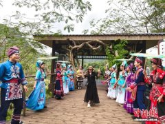 广西边关举办“侬峒节” 尽显壮乡风情